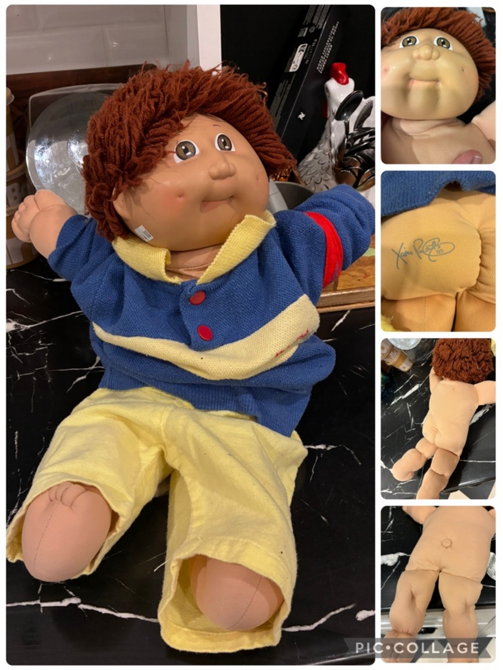1985 Cabbage Patch Kids Doll – Burnt Auburn Hair – Vintage Coleco Rare Color